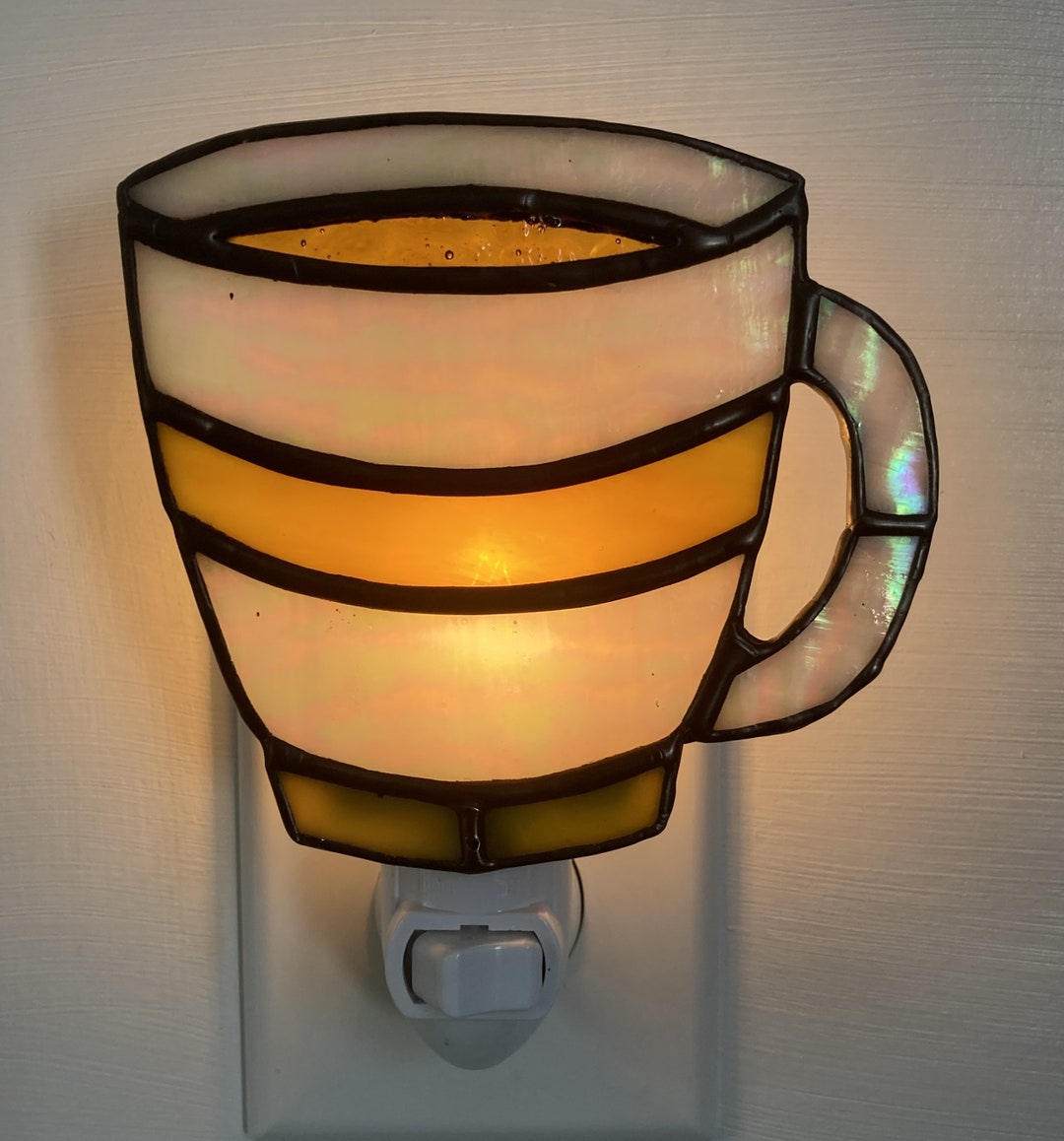 Stained Glass Coffee Cup Night Light, a Wonderful Way to Infuse Your ...