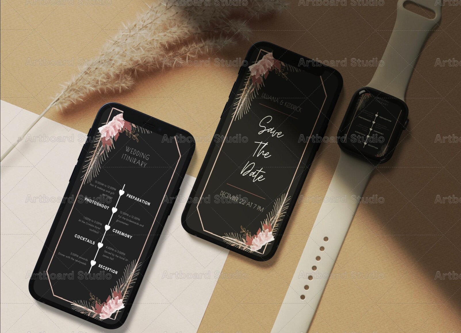 Digital Invitation Template Wedding Evite Cell Phone Invite Etsy