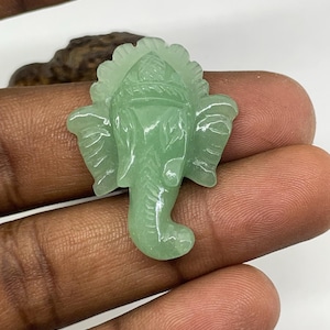 Groene aventurijn ganesh kofferbakhanger | Lord Ganesh Ji-hanger, spirituele geschenken Ganesh Ji | Edelsteen Ganesha | Ganesha-hanger | Ganesha-idool