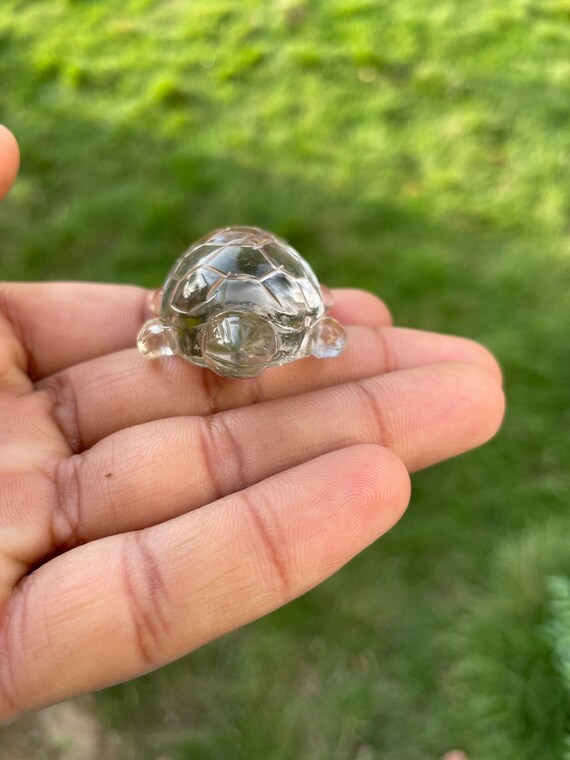 Crystal Tortoise Turtle Idol Statue Home Decor Gift Item for