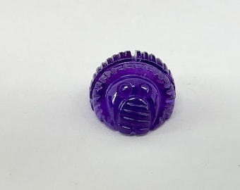 Amethyst Scarab Carving  | Scarab Gemstone Carving | Handcarved Gemstone  |Gemstone Scarab | Handmade Amethyst Scarab Carving