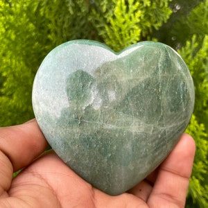 Green Aventurine Heart | Gemstone Heart | Natural Gemstone Heart | Aventurine Heart | Handmade Gemstone Heart | Heart Pendant |Crystal Gifts
