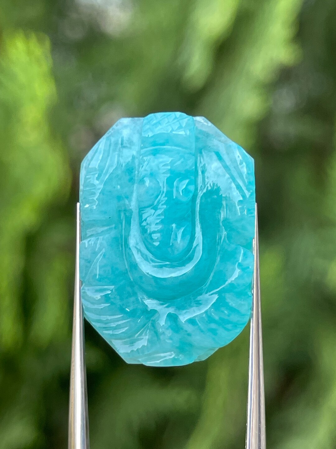 Amazonite Ganesha Pendant Lord Ganesha Pendant Spiritual Etsy