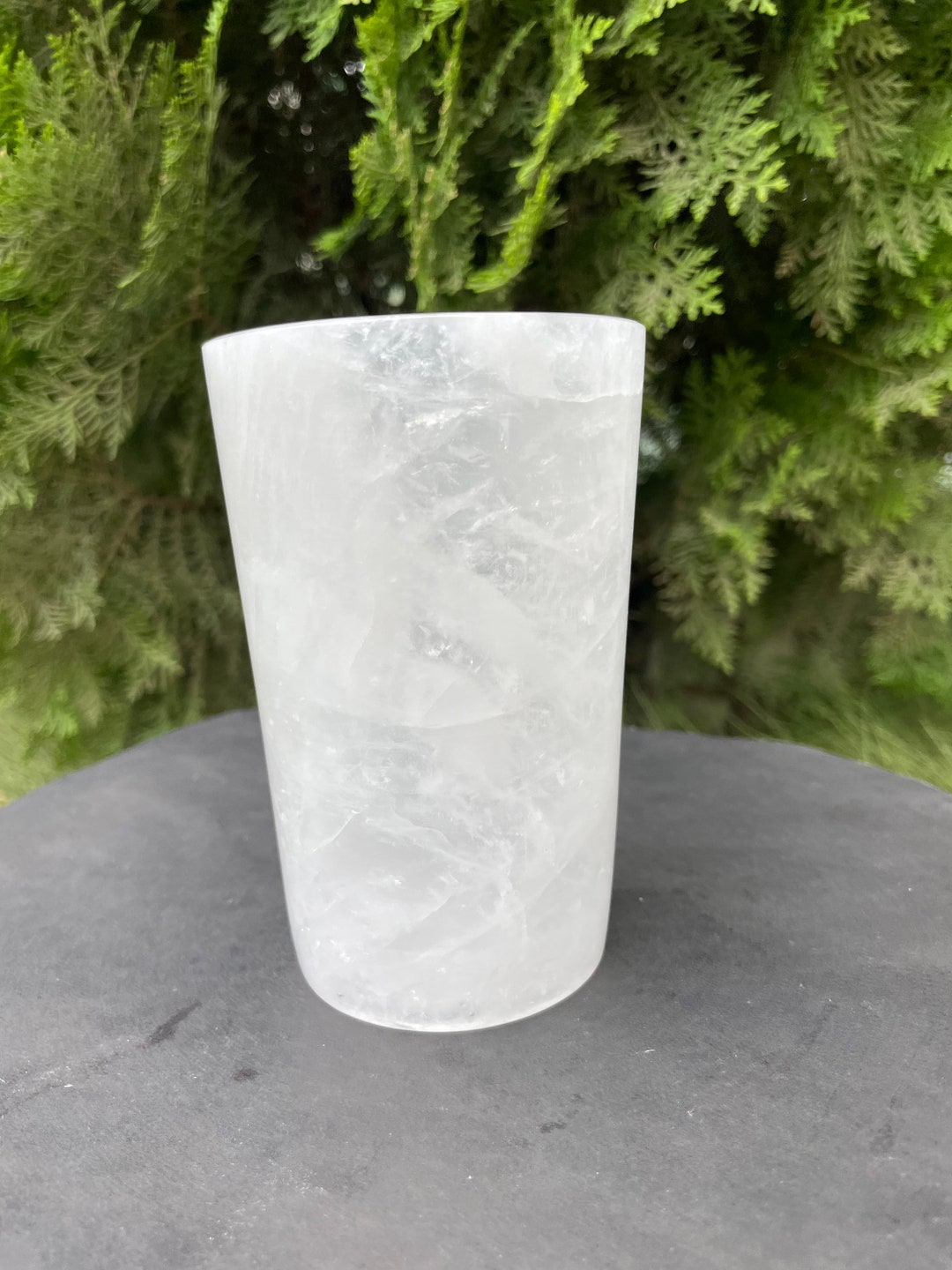 RARE White Quartz Glass Cup Design Drinking Cup - Etsy