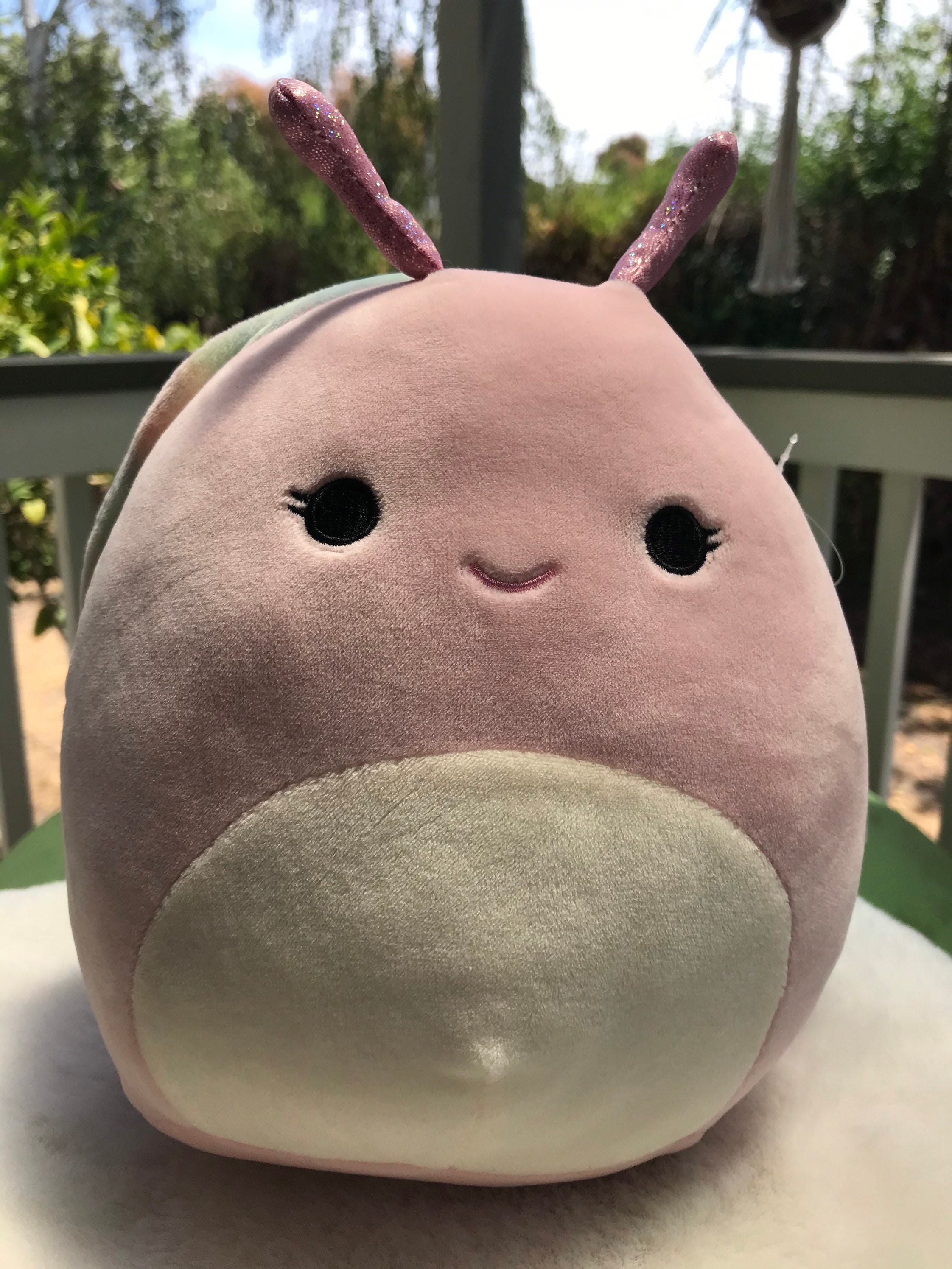 Silvina Snail Squishmallow and handmade sticker of choice. | Etsy