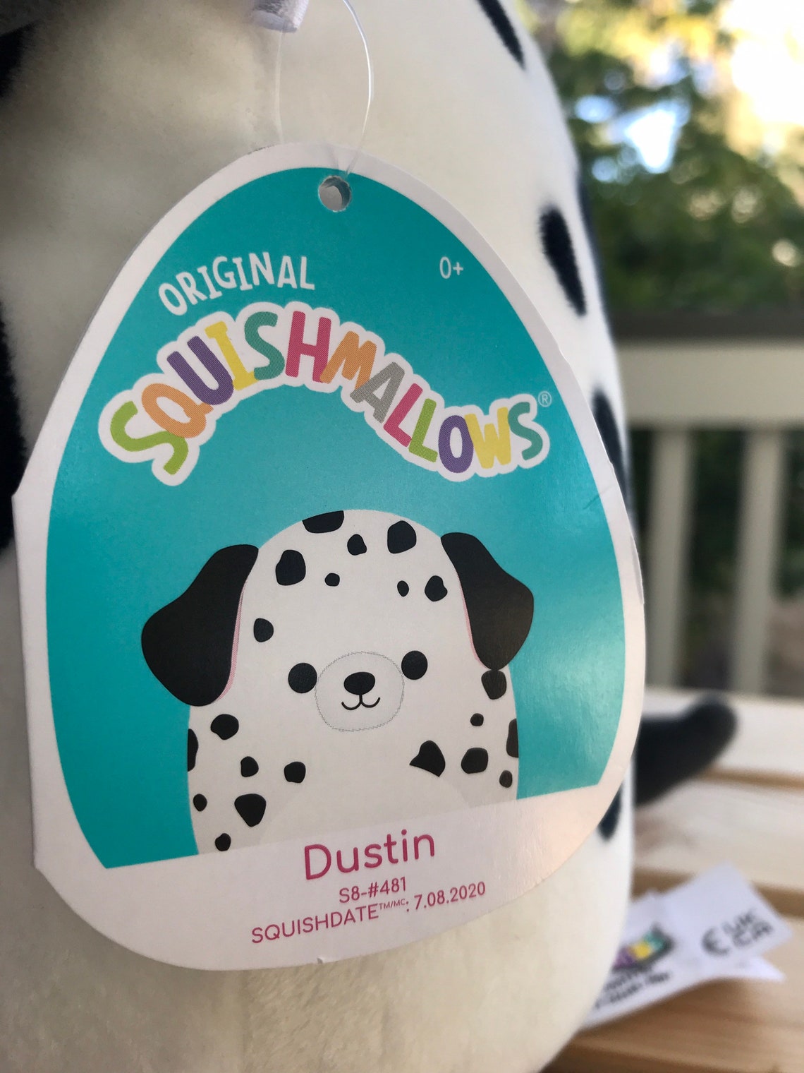 Dustin the Rescue Pup Squishmallow and handmade sticker of | Etsy