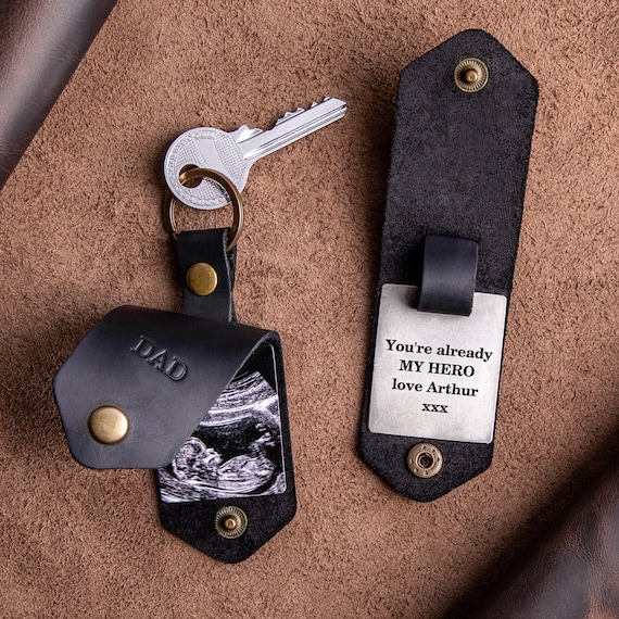 Sonogram keychain for dad new arrivals