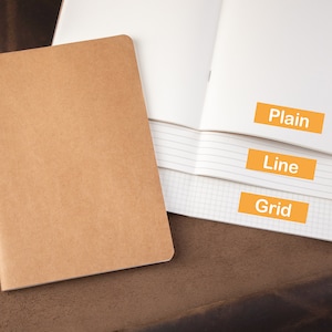 Blocs de papier journal à remplir, ligné, avec grille ou unis, blocs de papier supplémentaires pour journal rechargeable