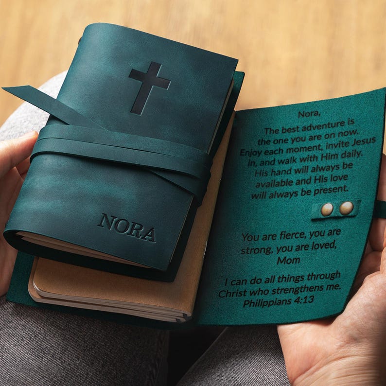Pastor Gift, Personalized Prayer Journal, Pastor Appreciation Gift, Leather Prayer Journal for Men, Religious Gifts image 11