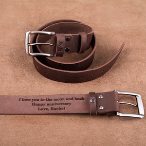 Leather belt for men with monogram, mens leather black belts, mens leather belts, handmade belt for men, mens belt, leather belt, belt image 10
