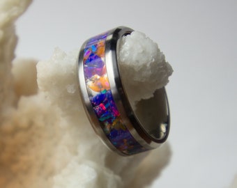 Custom Stone Inlay Ring - Choose Up to 3 Colors!