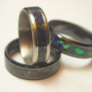 Custom Stone Inlay Ring - Choose up to 3 Colors! - Etsy