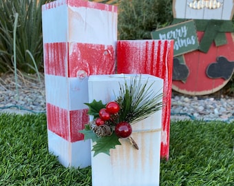 Rustic Christmas Candle Holder