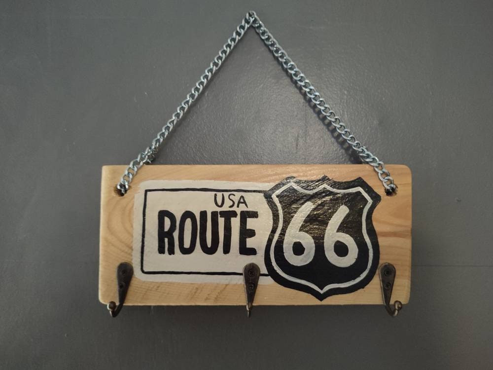 Panneau Porte Clef Route 66