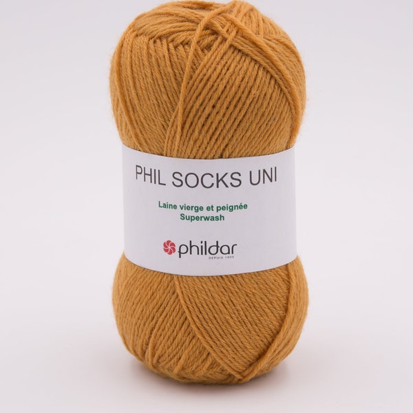 Phil SOCKS UNI, sock yarn, Sockenwolle, uni color sock yarn, 50g, fingering sock wool, 4 ply sock wool, sock wool
