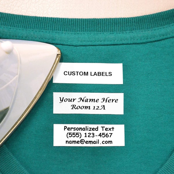 100 Iron On Labels, Camp Labels, High Quality