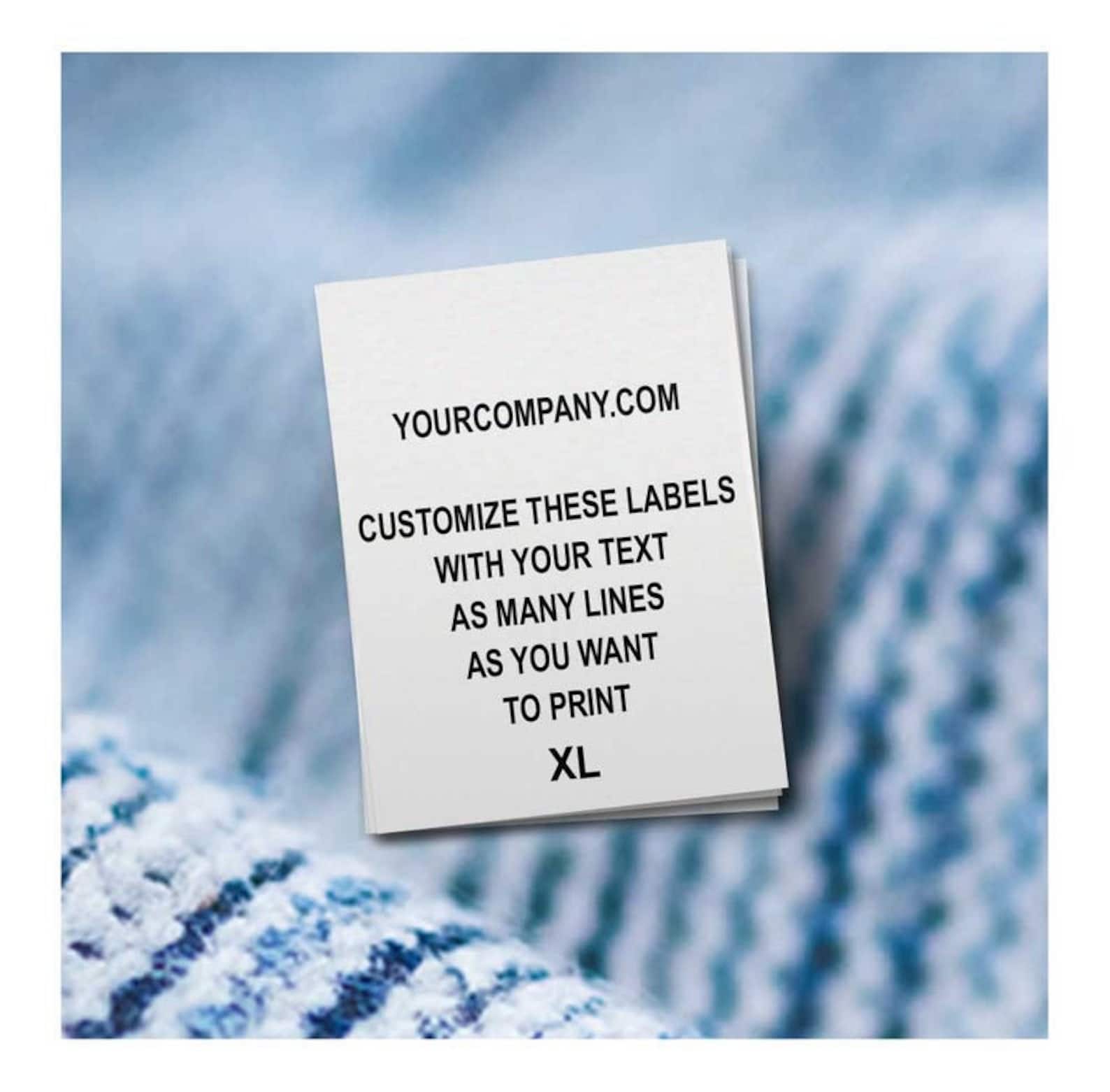 100 CUSTOM CARE LABELS For Garments Custom Labels for Etsy
