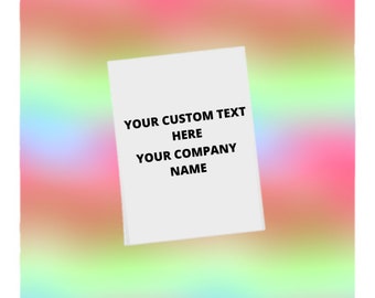 100 CUSTOM CARE LABELS, Garment Labels, Custom Clothing Labels (printed with your text & logo) | 1" x 1.5" Nylon Care Labels