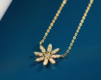 Daisy Diamond Necklace - Etsy