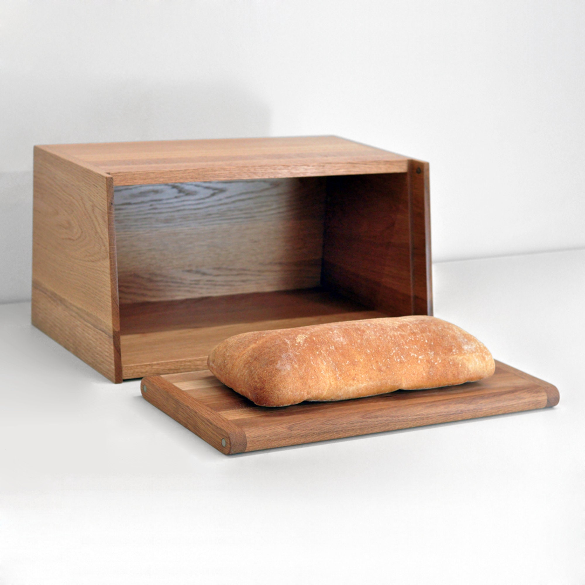 Baker's Bread Box in White Oak Etsy