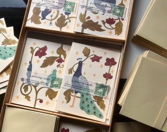 Medieval-inspired holiday cards - set of 4