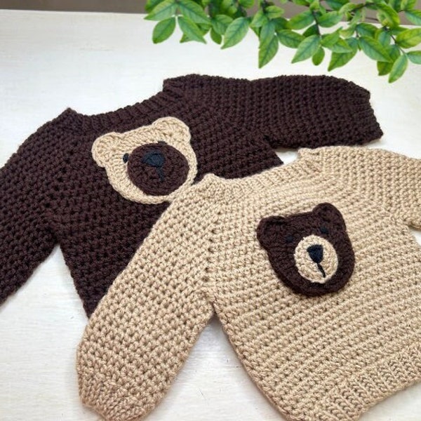 Top Choice Crochet Baby Sweater Pattern: 0-24 Months | Raglan Design | Instant Download