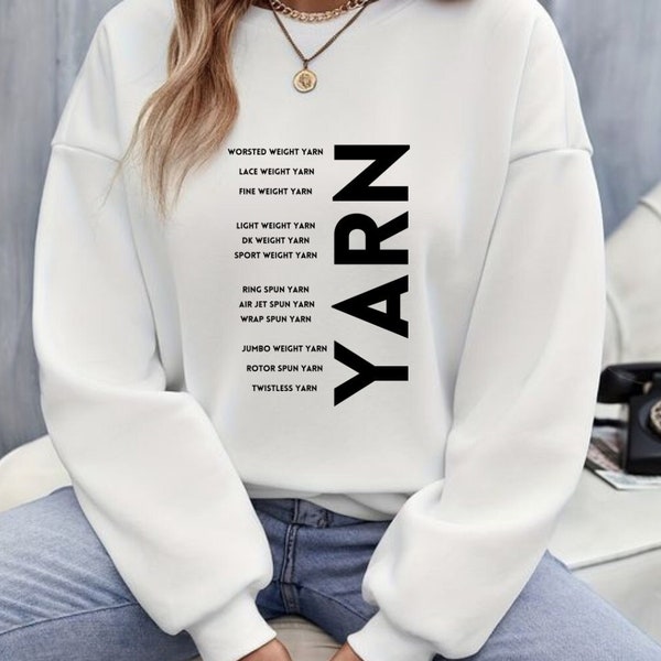 Cozy Yarn Lover Sweatshirt - Perfect Gift for Crocheters & Knitters, Crafters Fashion Statement, Funny Crocheters and  Knitters  Sweatshirt