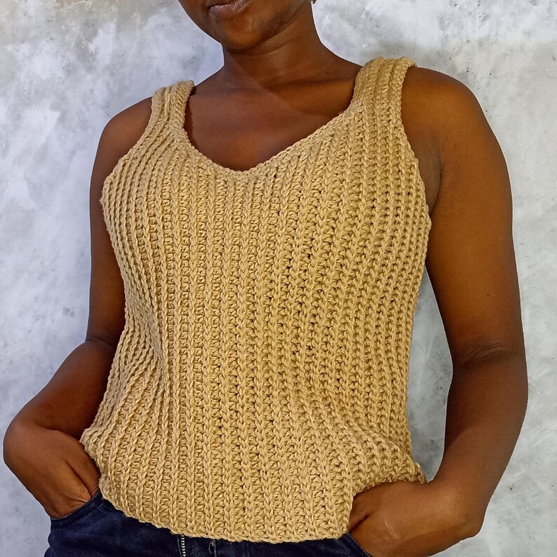 Crochet Top PATTERN// Crochet Summer top pattern Crochet Tank image 1