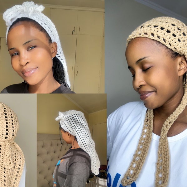 Urban Crochet Durag Pattern - DIY Fashion Accessory, Crochet Durag , Beginner Durag Crochet Pattern, Crochet women durag ,mens crochet durag