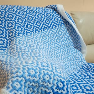 Crochet Mosaic Blanket Pattern, Afghan Crochet Pattern, Crochet Baby Blanket Pattern, Blanket Crochet Pattern, Easy Crochet Mosaic Afghan