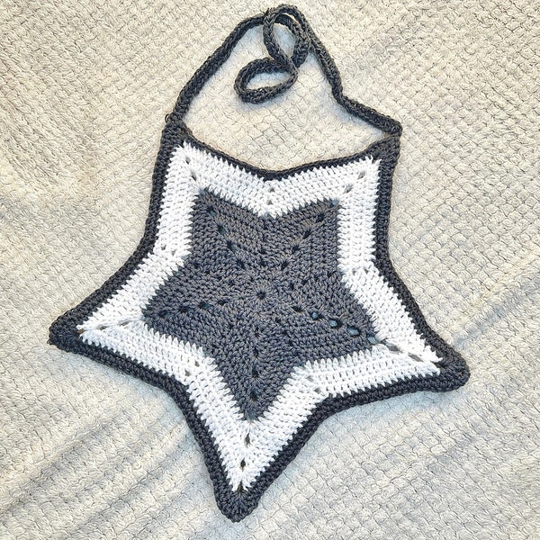 Crochet Star tote Bag Pattern crochet tote bag pattern, Starburst Bag Y2K Crochet Star Tote Bag Crochet Pattern, Crochet Market Shoulder Bag