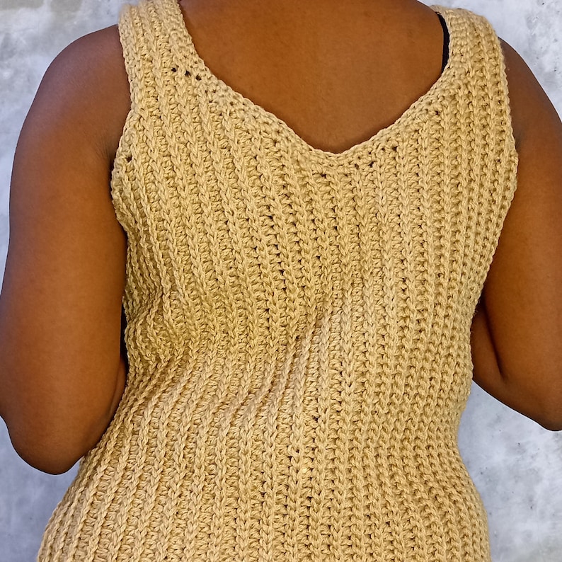 Crochet Top PATTERN// Crochet Summer top pattern Crochet Tank image 6