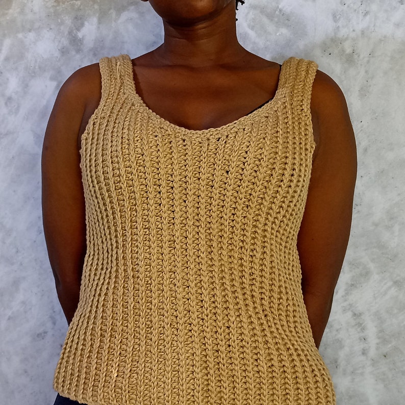 Crochet Top PATTERN// Crochet Summer top pattern Crochet Tank image 3