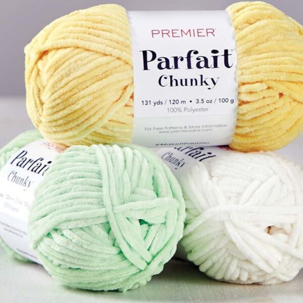 Premier Yarn, Chunky Yarn, Velvet Yarn, Premier Parfait Chunky Yarn, Knitting And Crochet Yarn, Plush Yarn, Himalaya Yarn, Bulky Yarn, Yarns