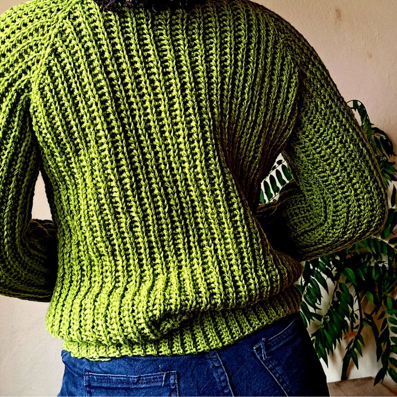 Crochet Turtleneck Sweater Pattern / Crochet PDF Pattern/ image 5