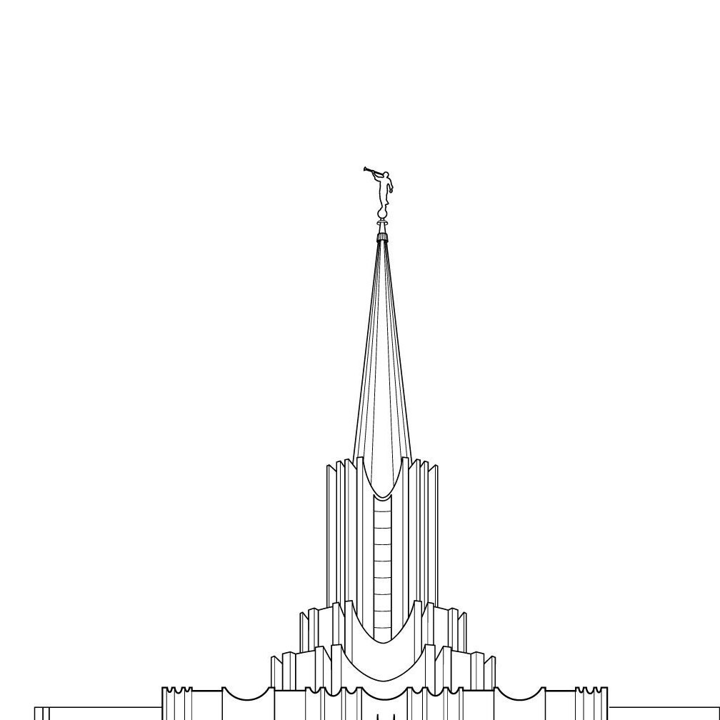 Digital Jordan River LDS Temple, Glowforge, Vector Art, Digital Use ...