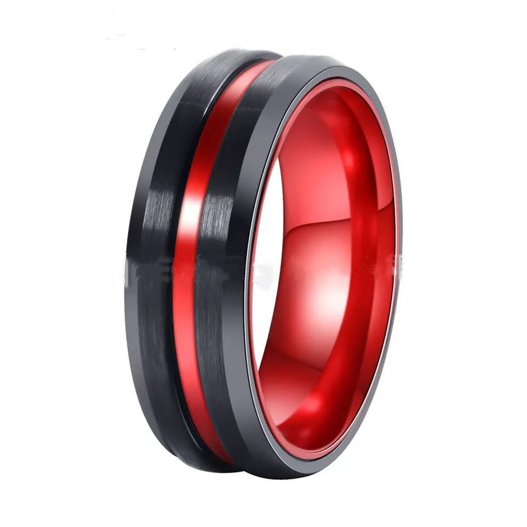 Titanium Black Ring, Hypoallergenic, Black Titanium Ring, Titanium Band