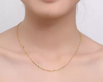 24k Gold Chain - Etsy Australia