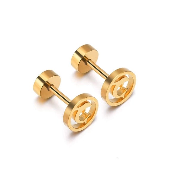 Diamond Hoop Earrings in Titanium #515549 – Beladora