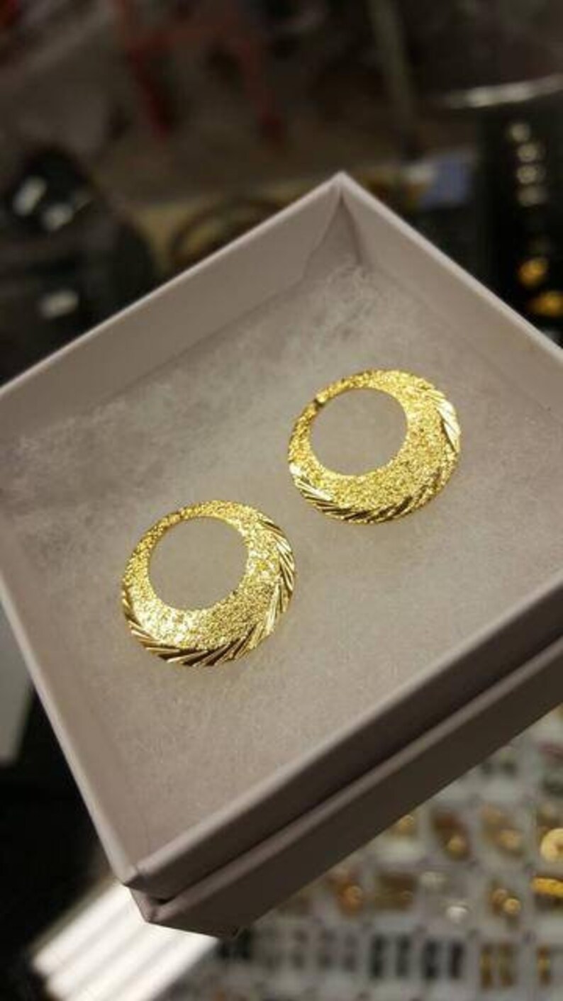 18k Gold Nattiyan Hoop Earrings Karan Aujla Nattiyan Etsy UK