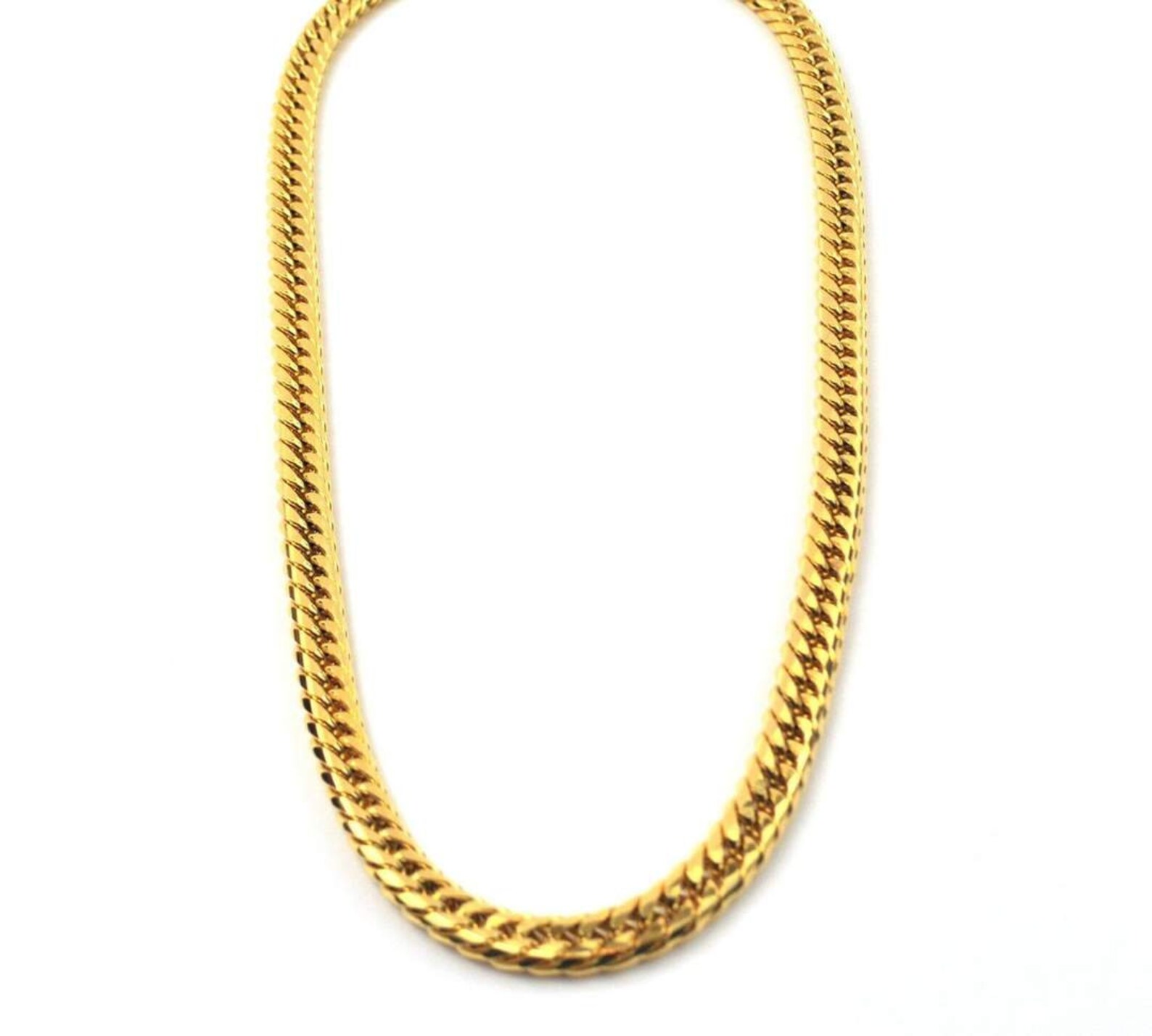 18k Gold Titanium Chain 18k Gold Chains Waterproof Gold Etsy