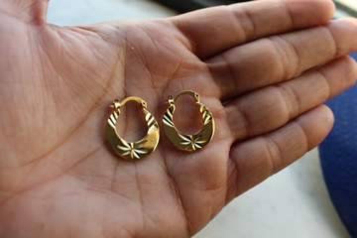 Karan aujla gold earrings Clearance