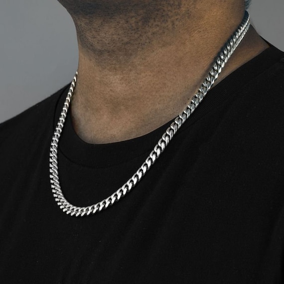 Black Titanium Cable Chain Necklace for Men — WE ARE ALL SMITH