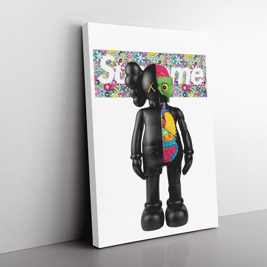 Kaws Designer Art Canvas Kaws Inspired Canvas Art ENVÍO Etsy