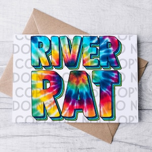 River Rat Tie Dye Ready To Press Sublimation