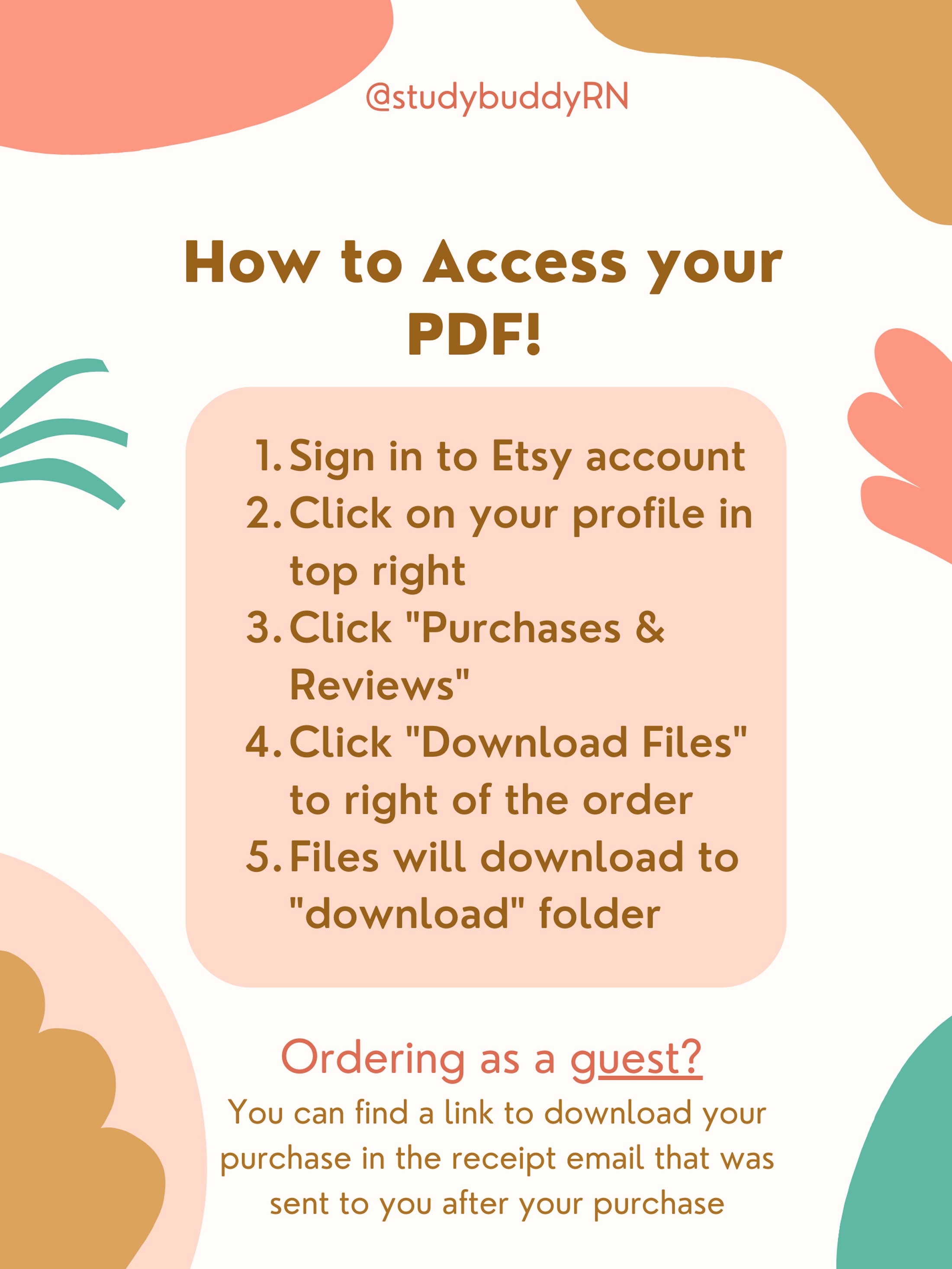 NCLEX Cheat Sheet / PDF Download - Etsy