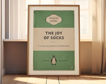 The Joy of Socks - Funny Vintage Book Print