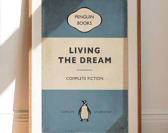 Living the Dream - Funny Vintage Book Print