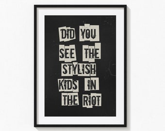 l'heure des héros | Paroles de chanson The Libertines | Affiche de musique | Décoration de chambre indépendante | Pop britannique | Cadeau pour amateur de musique