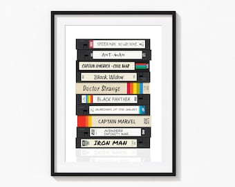 Personalised VHS Tape Poster | Custom Retro Movie Print | Video Cassette Tape Poster | Movie Fan Gift | Custom Wall Art | Birthday Gift